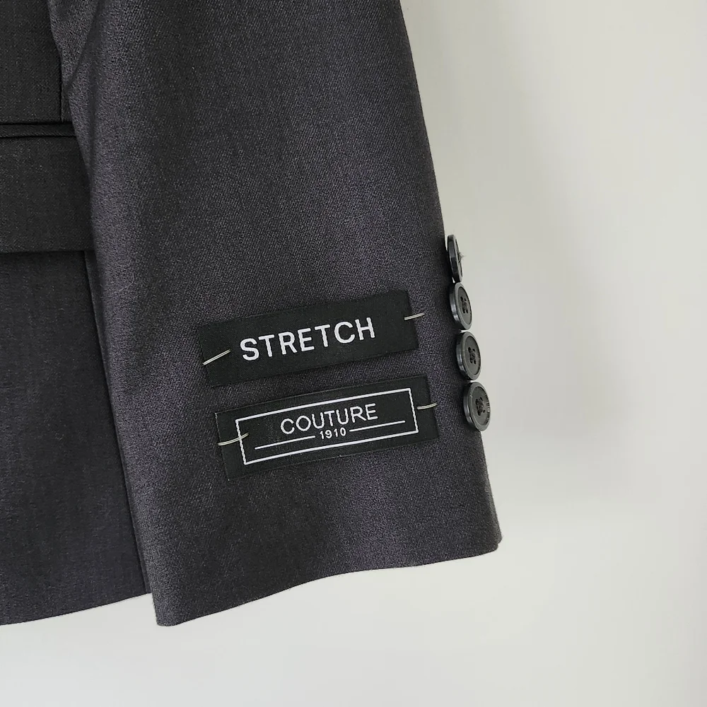 FABIAN Couture 1910 BOY’s Power Stretch Suit Separates in Charcoal - BLAZER 6B - Picture 3 of 16